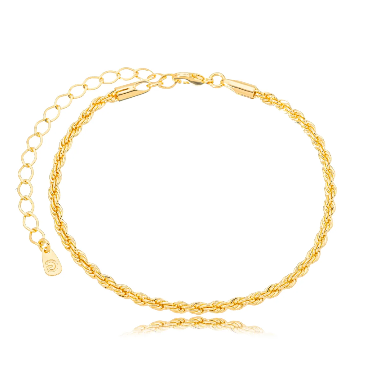 PULSEIRA CORDÃO BAIANO FINA DOUR
