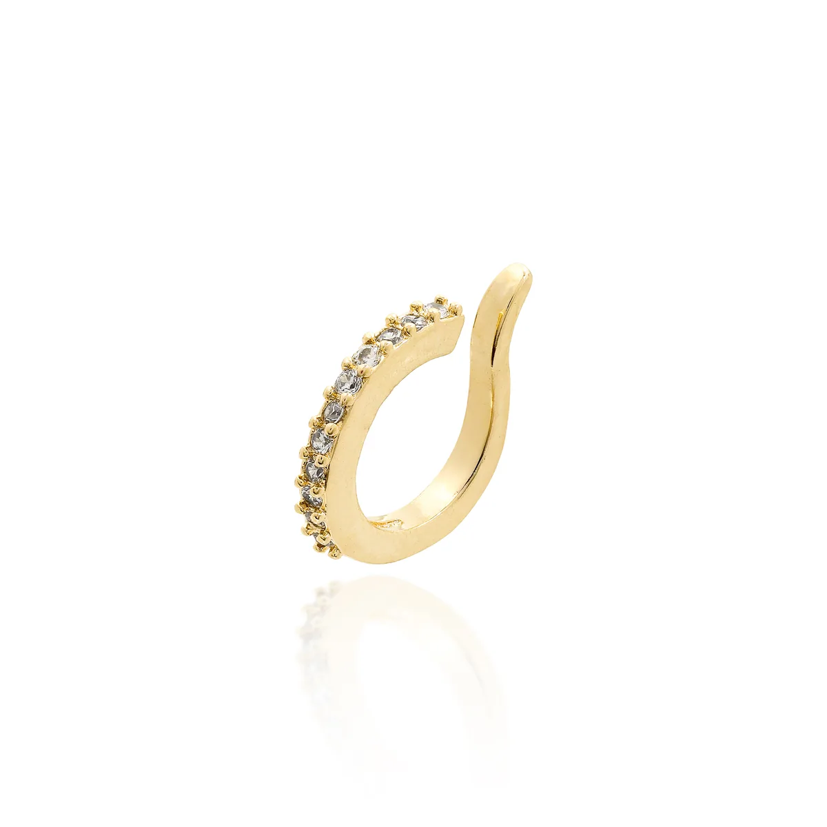 PIERCING UMA FILEIRA MEIA CRAVACAO DOURADO \SEM PEDRA \ZB